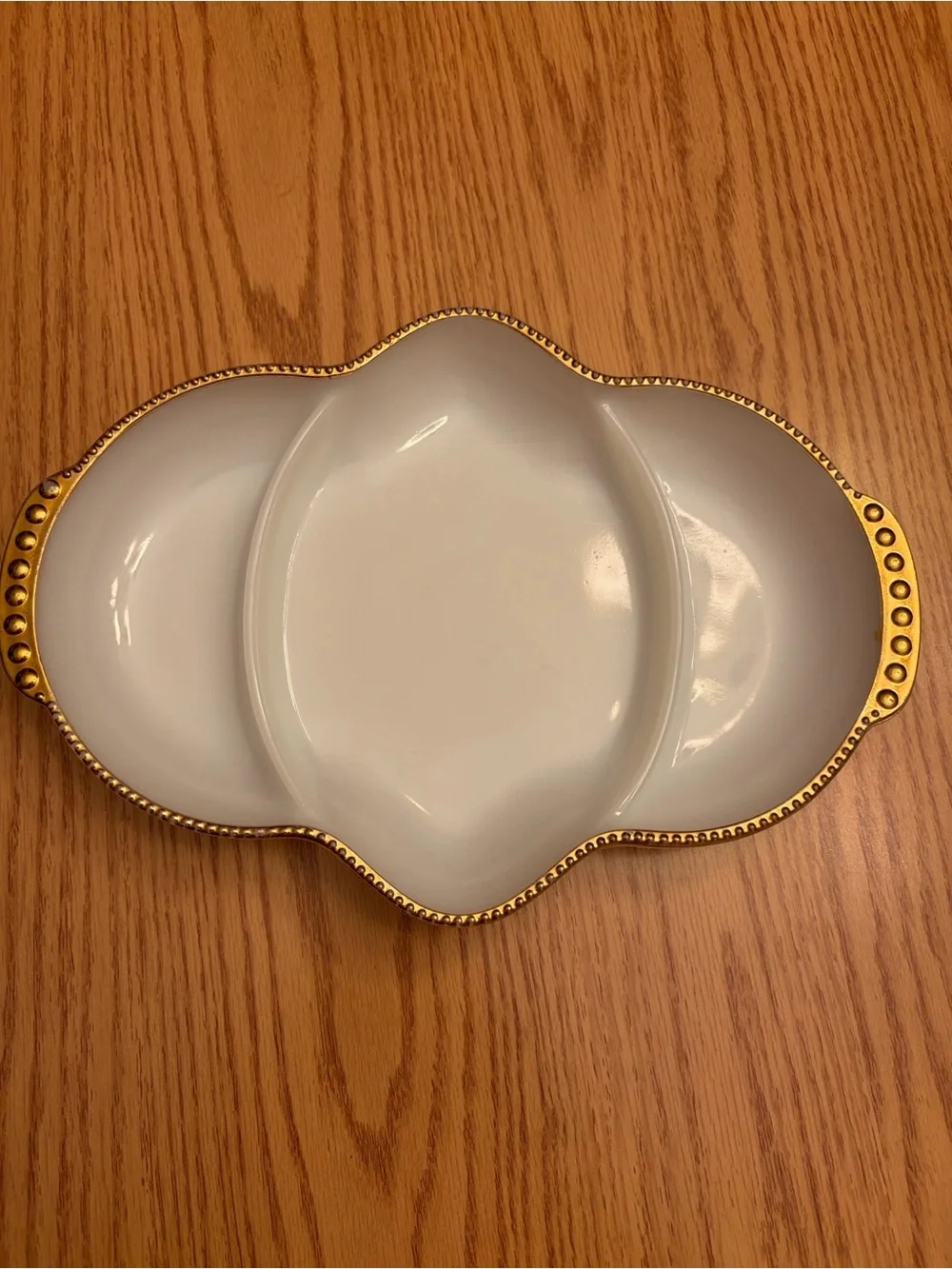 Vintage Fire King Oven Dividers Serving Dish/ Candy Dish